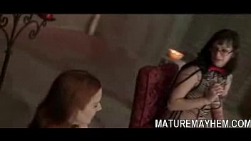 Mature bitch spanking the s. out her slaves