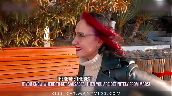 KISSCAT Love Breakfast with Sausage - Public Agent Pickup Russian Student for Outdoor Sex