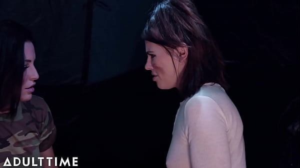 ADULT TIME - Lesbian Explorers Adriana Chechik & Kissa Sins Insane FOOT FUCKING   SCISSORING! FULL SCENE