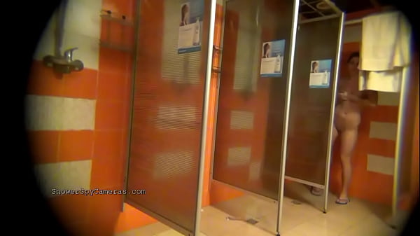 Public shower room with naked Russian babes