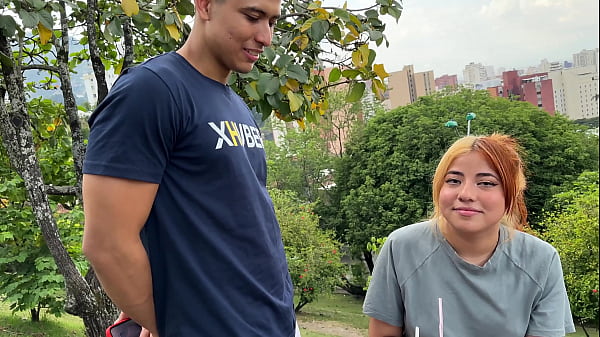 Stranger offers Celeste Alba money to fuck in outdoor park