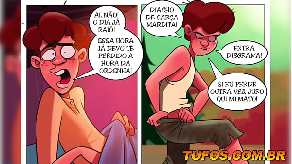 Flagrou a gostosa de bunda empinada e socou uma punheta escondido... Os Caipiras Filminho - Tirando leite da Mimosa