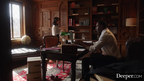 Deeper. Naughty Secretary Valentina Rides Her Boss' BBC