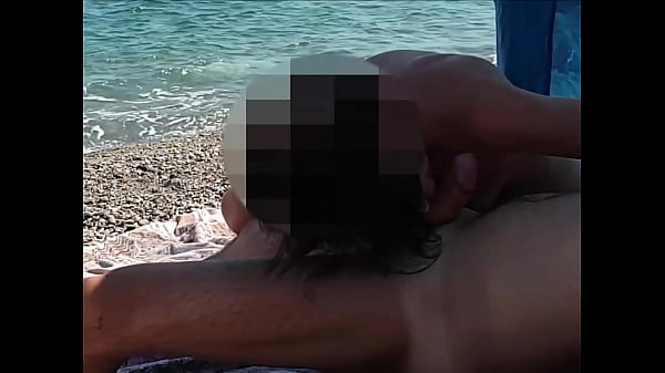 Public beach cumshot compilation - Amateur MissCreamy