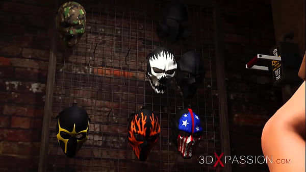 Sheriff. Episode 3. Fuck machine and sexy busty brunette in cuffs in the basement