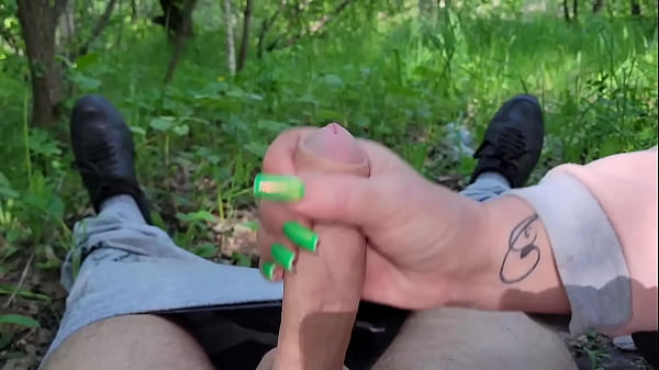 Vulgar Stepmom Is Filled with Cum in the Woods
