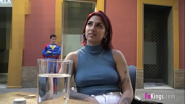 She thought she would fuck a performer, but instead she's fucking SUPERMAN!!