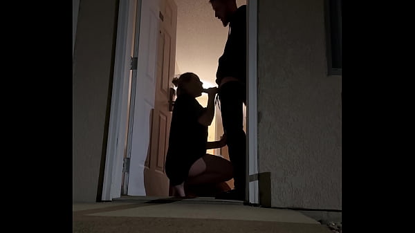Trying to Get Caught! Sex in the Doorway at the Hotel