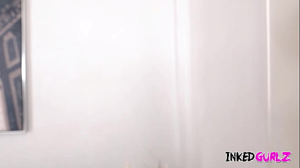 Inked Gurlz – A Cute Tattoooed Babe is Nailed by TV Guy