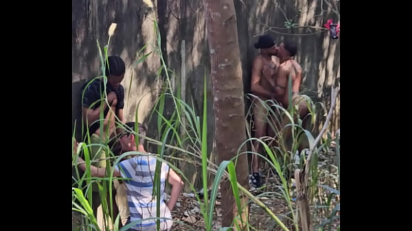 orgy bareback interracial in the florest 05 08