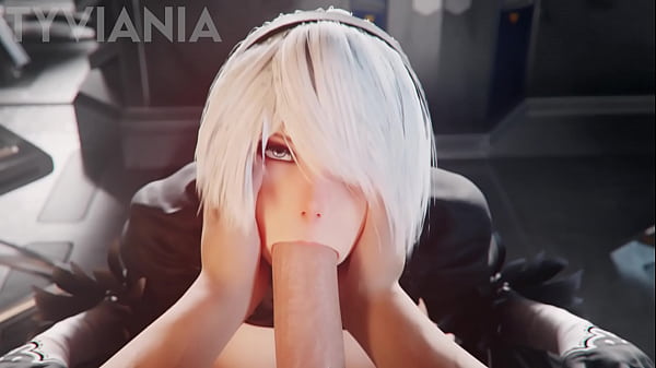 yorha 2b sucking cock Thumbnail