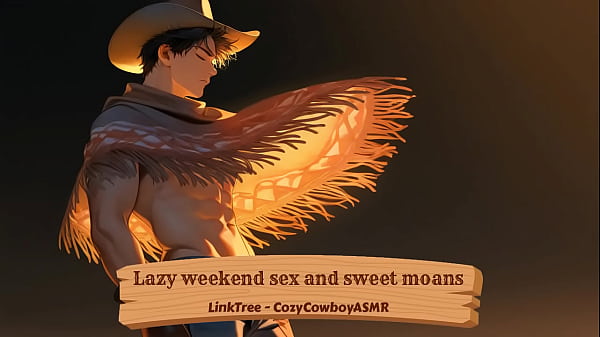 Sexo preguiçoso de fim de semana e gemidos doces