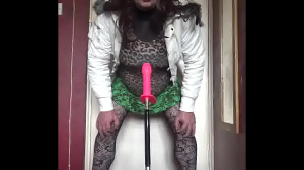bisexual crossdresser wants to be filmed while getting his anal pussy fucked by a real cock instead of this dildo machine fucking him part 41 Thumbnail