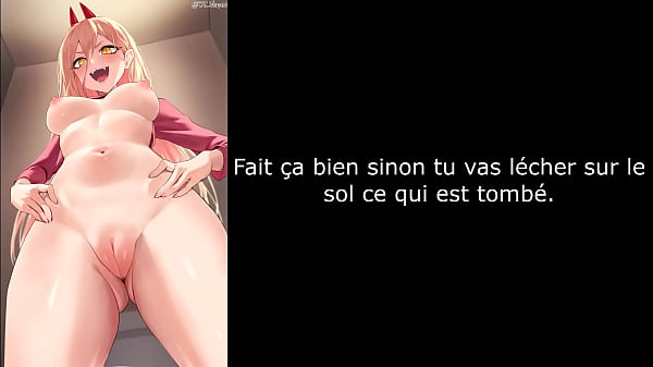 Hentai JOI FR Power chainsawman Assplay / Pissplay / Feet