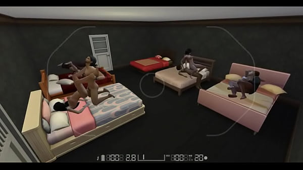 Security camera catches an orgy Thumbnail