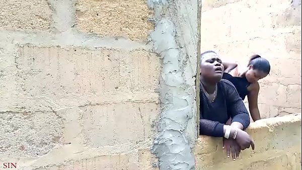 Two Sin Stepsisterz caught having threesome outside another compound in the village with another woman husband