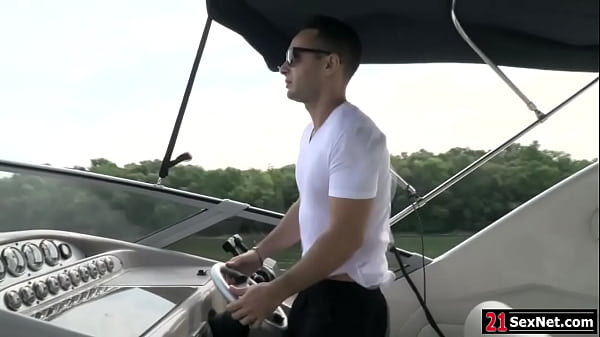 Busty girlfriend titfucking guy and having outdoor anal sex