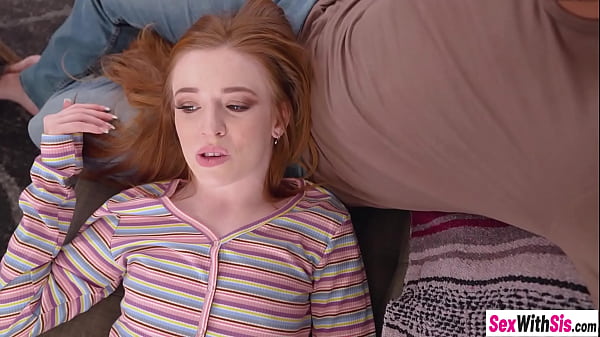 Dirty stepbro fits his big hard dick into stepsisters Madi Collins pussy