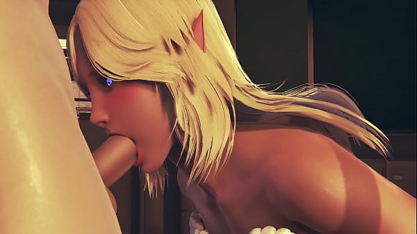 Sexy elf girl make blowjob and handjob- wish you a Merry Christmas with massive cumshot on her face