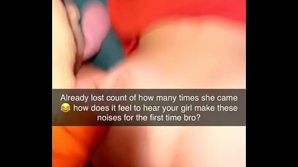 Rough Cuckhold Snapchat sent to cuck while his gf cums on cock many times