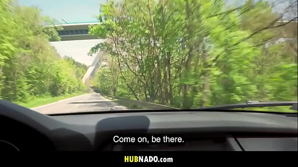 Blonde Hitchhiker Gives Road Head for Cash