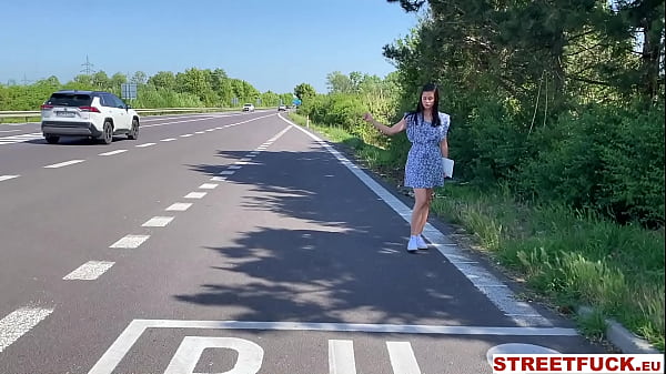STREETFUCK Sweet Girls search for a ride and .....