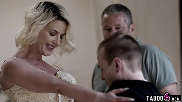 Pushover husband gave MILF wife Kit Mercer his stepson to make her happy