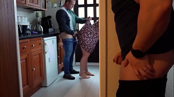 Big Butt Wife Gets Creampied By Lover as Cuckold Husband Watches and Jerks Off