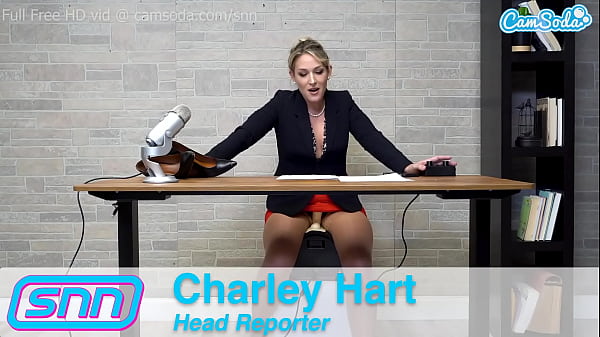 Camsoda News Network broadcast with reporter masturbation on the sybian