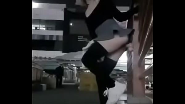 Girl fucks dildo at work
