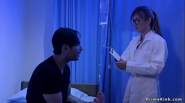 Mad patient anal fucks tied doctor