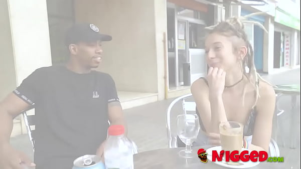 ANAL Eva tries butthole sex with a BIG BLAC COCK for the first time!