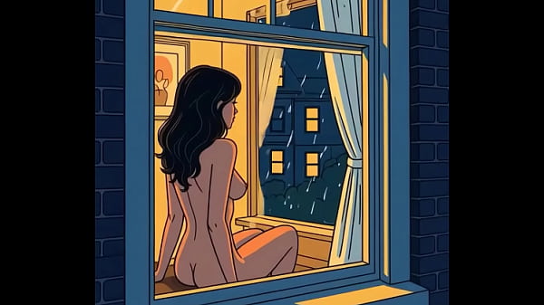 AI - Voyeur spies on his hot neighbor and jerks off Thumbnail