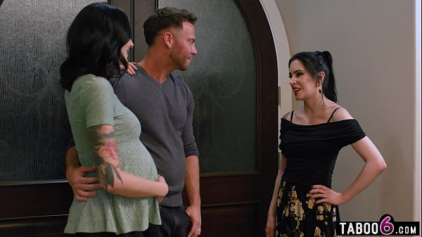 Pregnant couple dealing with unsatisfied cravings inviting a third