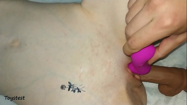 Clit Sucking Toy plus Dildo makes her crazy