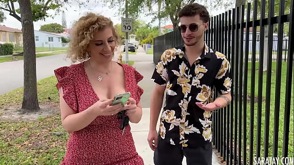 Chesty Curly Haired Bitch Sara Jay Getting A Hard And Deep Pussy Pounding!