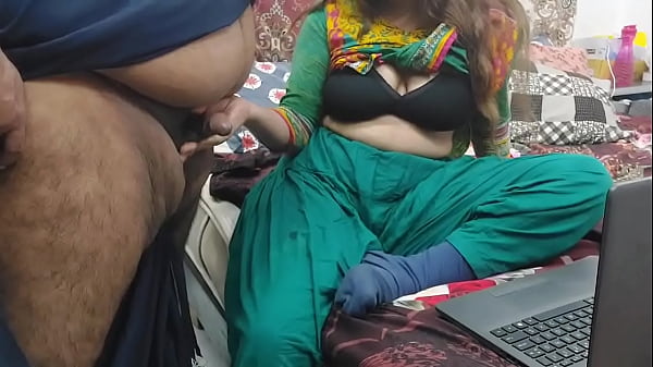 indian stepsister caught watching porn on laptop by her stepbrother and fucked in all holes with clear hindi voice full dirty talking