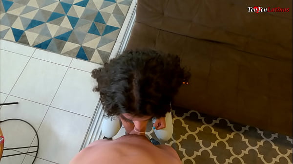 Slutty young latina whore sucks me and lets me fuck her - POV