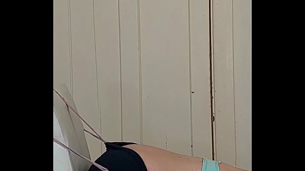 Funny thong hanging wedgie