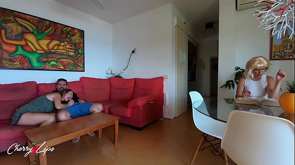 Fucking near my friend while she looks at us