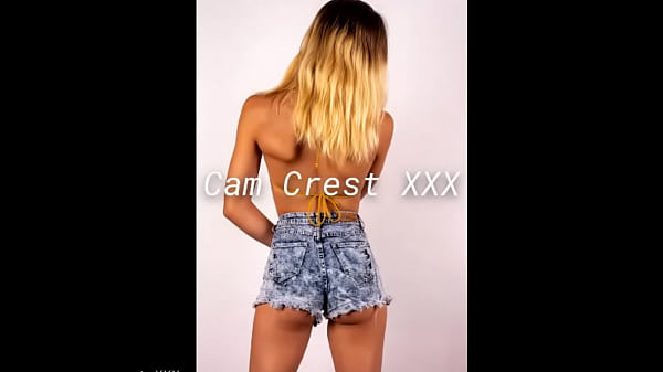 Swimsuit model takes off her crocheted bikini top and exposes her small tits