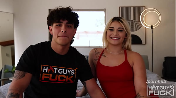 Blonde babe takes it from tatted Latino hottie!