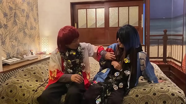 人妻熟女【無修正】ハロウィンの日にコスプレさせられてフェラから生中出し！！！