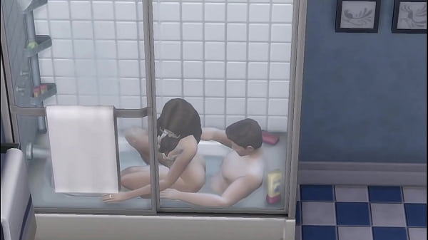 Aunt May taking Spiderman's dick in the bath P4 Thumbnail