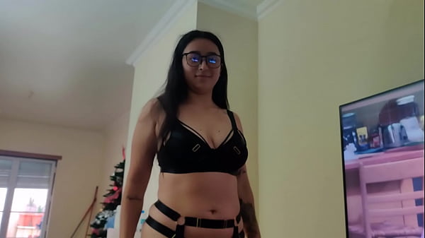 Lucky guy fucks his friend's mother with a sexy lingerie and high heels