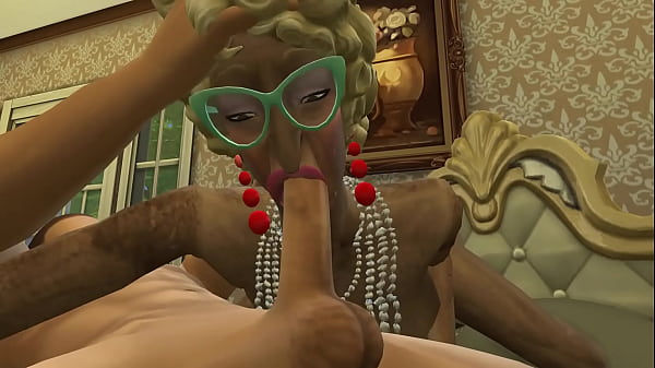 GRANNY TREAT 1 - Posh Grannies Sucking Young Cocks - Sims 4