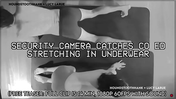 Security Camera Catches Co Ed Stretching in Underwear Thumbnail
