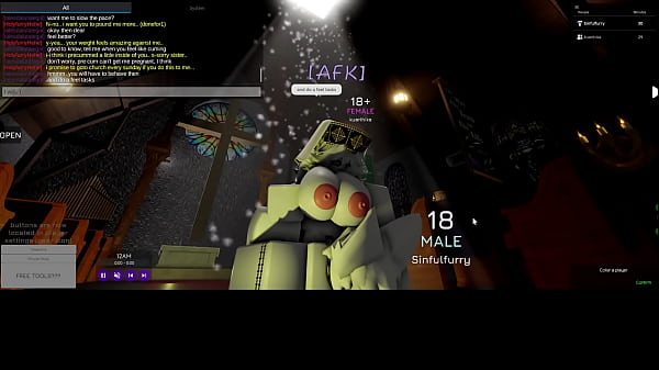 Roblox transando com uma freira na igreja