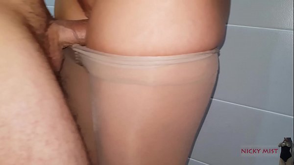 CUMMING IN MY BEIGE PANTYHOSE AND PULL THEM UP NICKY MIST