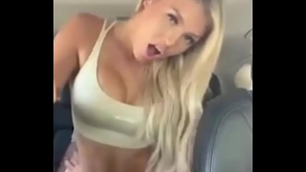 Hot blonde fucking in backseat
